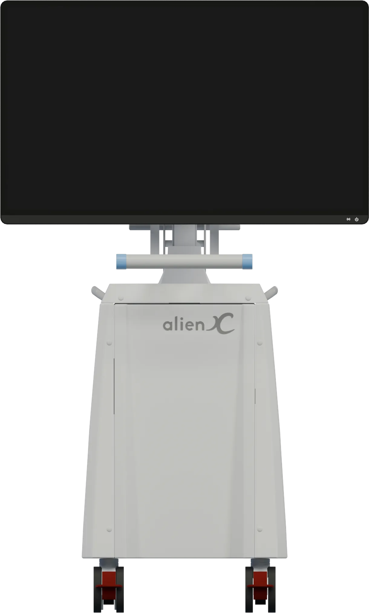 Il trolley di alien X con il monitor medicale da 43 pollici